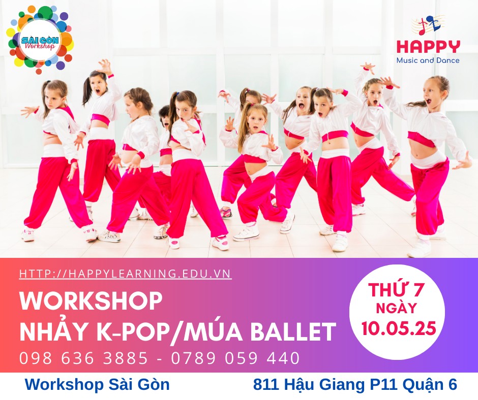 WORKSHOP NHẢY MIỄN PHÍ THỨ 7 NÀY TẠIWORKSHOP SÀI GÒN - CƠ SỞ MỚI!